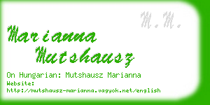 marianna mutshausz business card